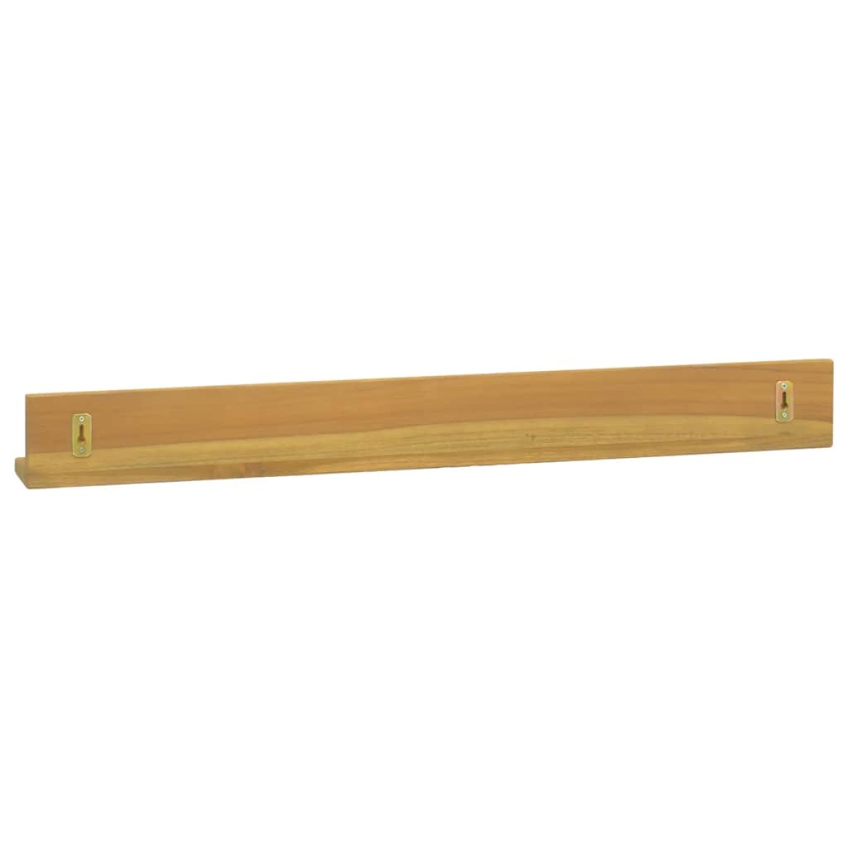 vidaXL Ράφια Τοίχου 2 τεμ. 90 x 10 x 10 εκ. από Μασίφ Ξύλο Teak