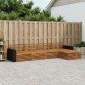 vidaXL Σειρά Καναπέ Εξωτερικού 5 τμχ. Φυσικό Στερεό Ξύλο Ακακίας