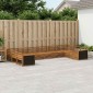 vidaXL Σετ Καναπέ 10 τμχ. Στερεό Ξύλο Ακακίας
