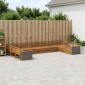 vidaXL Σετ Καναπέ 10 τμχ. Στερεό Ξύλο Ακακίας