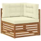 vidaXL Σετ Καναπέ 10 τμχ. Στερεό Ξύλο Ακακίας