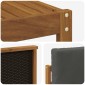 vidaXL Σειρά Καναπέ Εξωτερικού 7 τμχ. Φυσικό και Ανθρακί