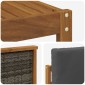 vidaXL Σειρά Καναπέ Εξωτερικού 7 τμχ. Φυσικό και Ανθρακί