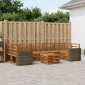 vidaXL Σειρά Καναπέ Εξωτερικού 8 τμχ. Φυσικό Στερεό Ξύλο Ακακίας