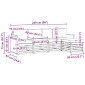 vidaXL Σειρά Καναπέ Εξωτερικού 5 τμχ. Φυσικό και Μπεζ