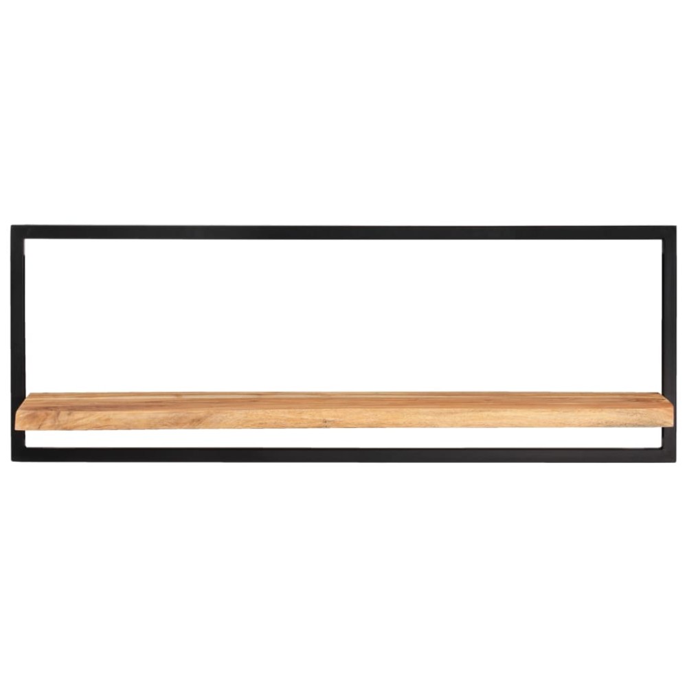 vidaXL Ράφια Τοίχου 2 τεμ. 100x24x35 εκ. Μασίφ Ξύλο Ακακίας & Ατσάλι