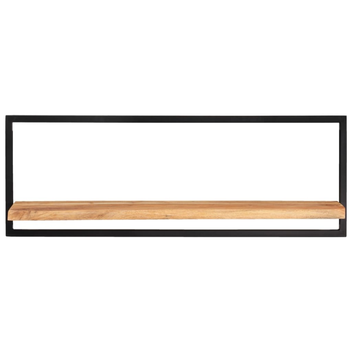 vidaXL Ράφια Τοίχου 2 τεμ. 100x24x35 εκ. Μασίφ Ξύλο Ακακίας & Ατσάλι