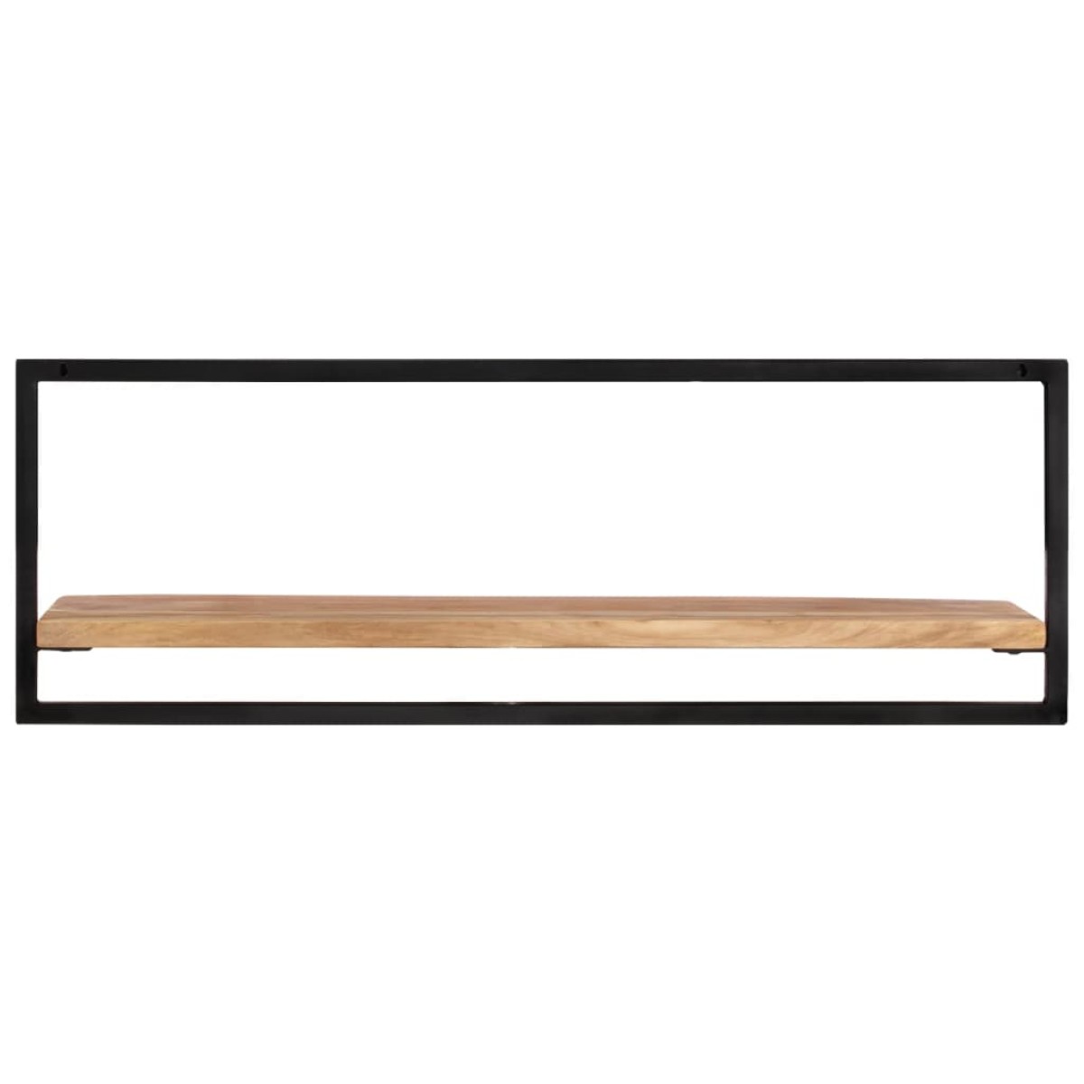 vidaXL Ράφια Τοίχου 2 τεμ. 100x24x35 εκ. Μασίφ Ξύλο Ακακίας & Ατσάλι
