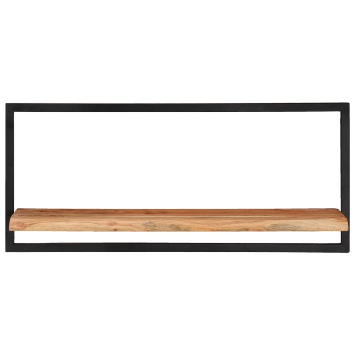 vidaXL Ράφια Τοίχου 2 τεμ. 80 x 25 x 35 εκ Μασίφ Ξύλο Ακακίας & Ατσάλι