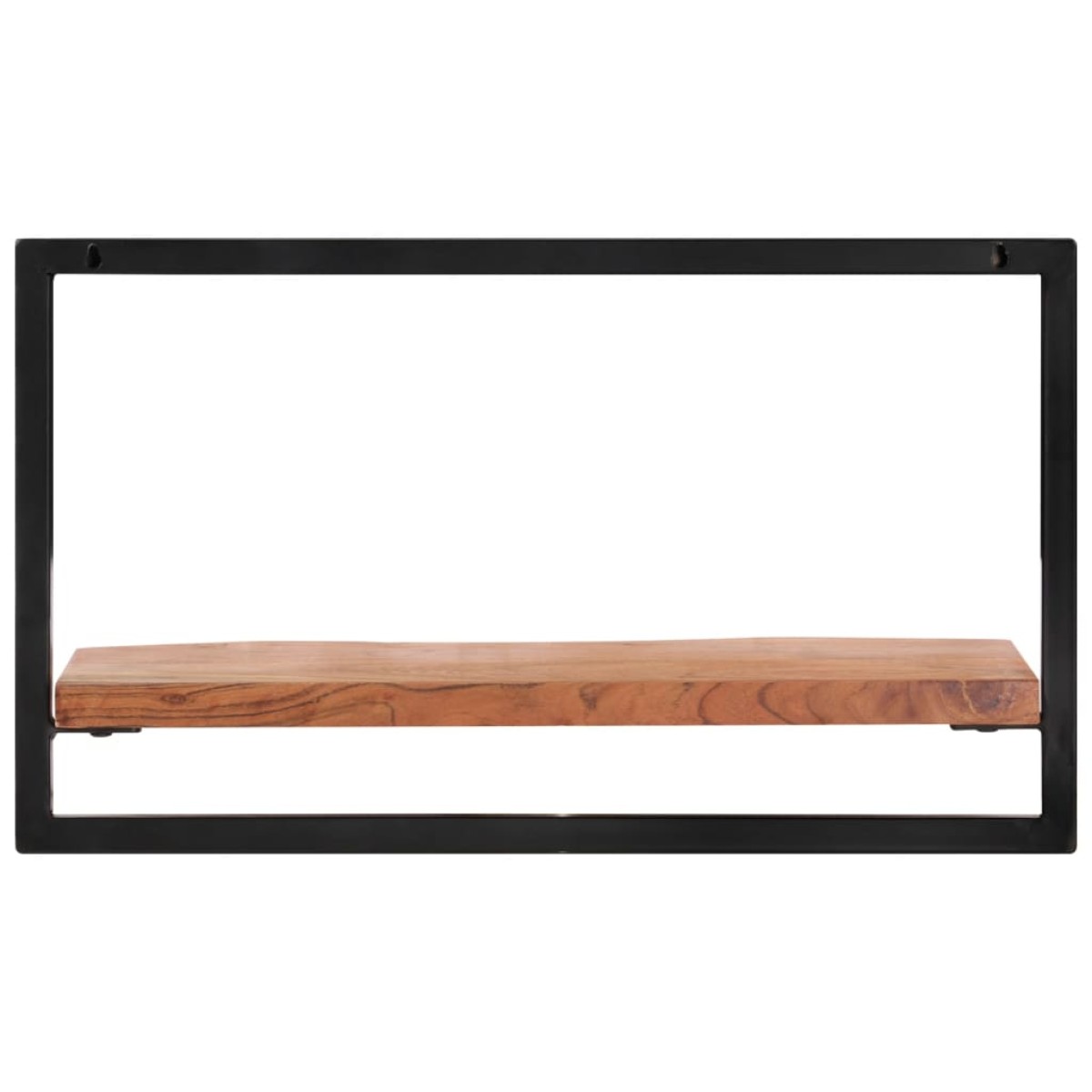 vidaXL Ράφια Τοίχου 2 Τεμ. 60 x 25 x 35 εκ Μασίφ Ξύλο Ακακίας & Ατσάλι