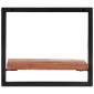 vidaXL Ράφια Τοίχου 2 Τεμ. 40x24x35 εκ. Μασίφ Ξύλο Ακακίας & Ατσάλι