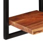 vidaXL Ράφια Τοίχου 2 Τεμ. 25x25x75 εκ. Μασίφ Ξύλο Ακακίας & Ατσάλι