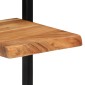vidaXL Ράφια Τοίχου 2 Τεμ. 25x25x75 εκ. Μασίφ Ξύλο Ακακίας & Ατσάλι