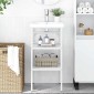 vidaXL Έπιπλο Μπάνιου Λευκό 40 x 38 x 83 εκ. Σιδερένιο