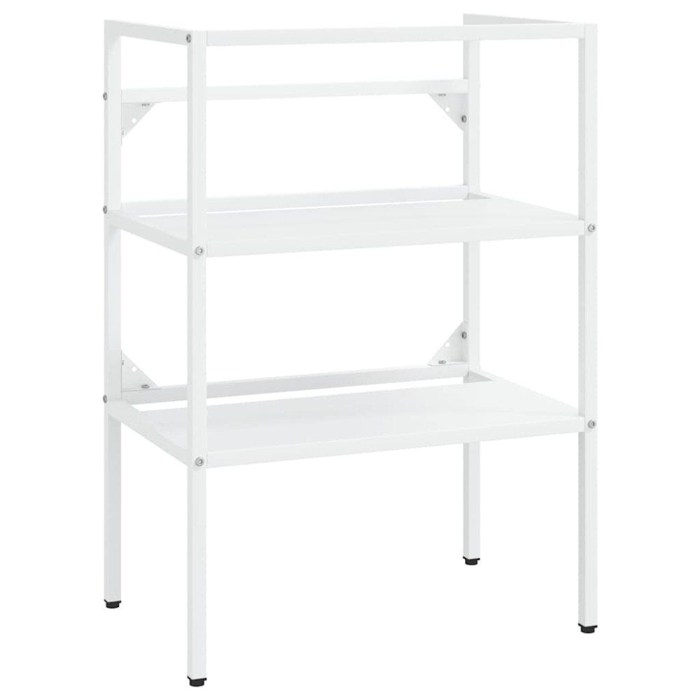 vidaXL Έπιπλο Μπάνιου Λευκό 59 x 38 x 83 εκ. Σιδερένιο
