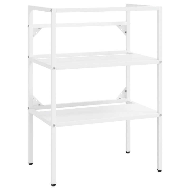 vidaXL Έπιπλο Μπάνιου Λευκό 59 x 38 x 83 εκ. Σιδερένιο