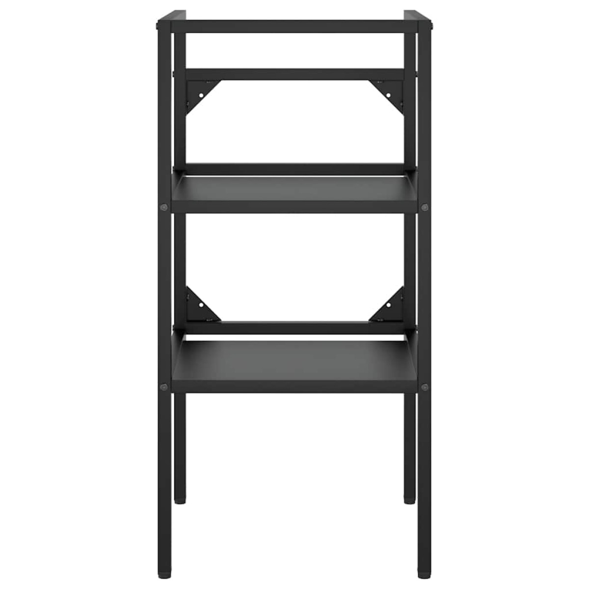 vidaXL Έπιπλο Μπάνιου Μαύρο 40 x 38 x 83 εκ. Σιδερένιο