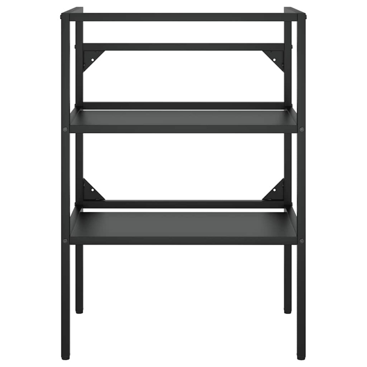 vidaXL Έπιπλο Μπάνιου Μαύρο 59 x 38 x 83 εκ. Σιδερένιο