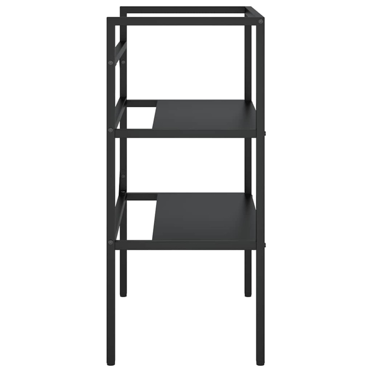 vidaXL Έπιπλο Μπάνιου Μαύρο 59 x 38 x 83 εκ. Σιδερένιο
