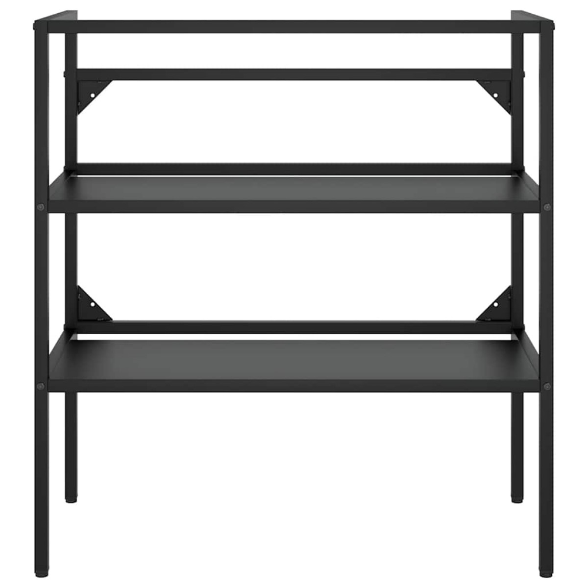 vidaXL Έπιπλο Μπάνιου Μαύρο 79 x 38 x 83 εκ. Σιδερένιο
