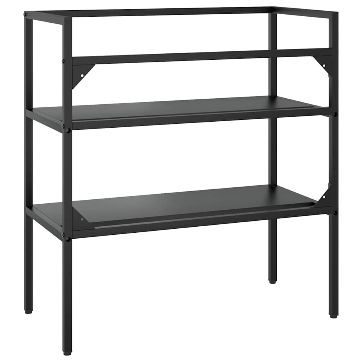 vidaXL Έπιπλο Μπάνιου Μαύρο 79 x 38 x 83 εκ. Σιδερένιο
