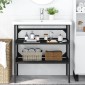 vidaXL Έπιπλο Μπάνιου Μαύρο 79 x 38 x 83 εκ. Σιδερένιο