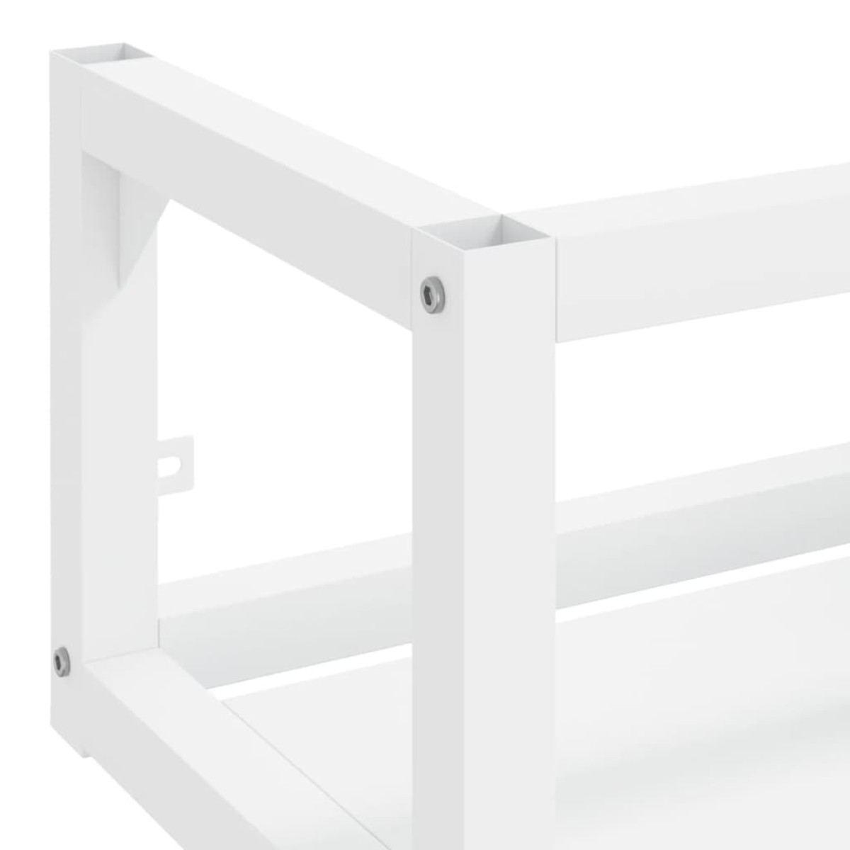 vidaXL Έπιπλο Μπάνιου Επιτοίχιο Λευκό 40 x 38 x 31 εκ. Σιδερένιο