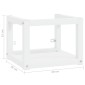vidaXL Έπιπλο Μπάνιου Επιτοίχιο Λευκό 40 x 38 x 31 εκ. Σιδερένιο