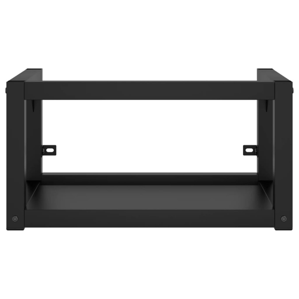 vidaXL Έπιπλο Μπάνιου Επιτοίχιο Μαύρο 40 x 38 x 31 εκ. Σιδερένιο