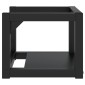 vidaXL Έπιπλο Μπάνιου Επιτοίχιο Μαύρο 40 x 38 x 31 εκ. Σιδερένιο