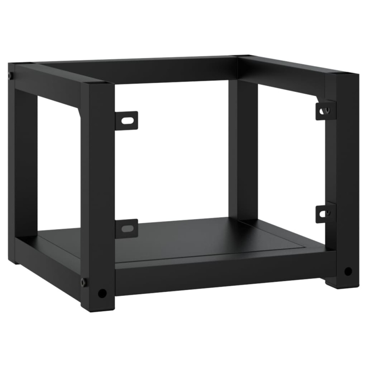 vidaXL Έπιπλο Μπάνιου Επιτοίχιο Μαύρο 40 x 38 x 31 εκ. Σιδερένιο