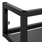 vidaXL Έπιπλο Μπάνιου Επιτοίχιο Μαύρο 59 x 38 x 31 εκ. Σιδερένιο