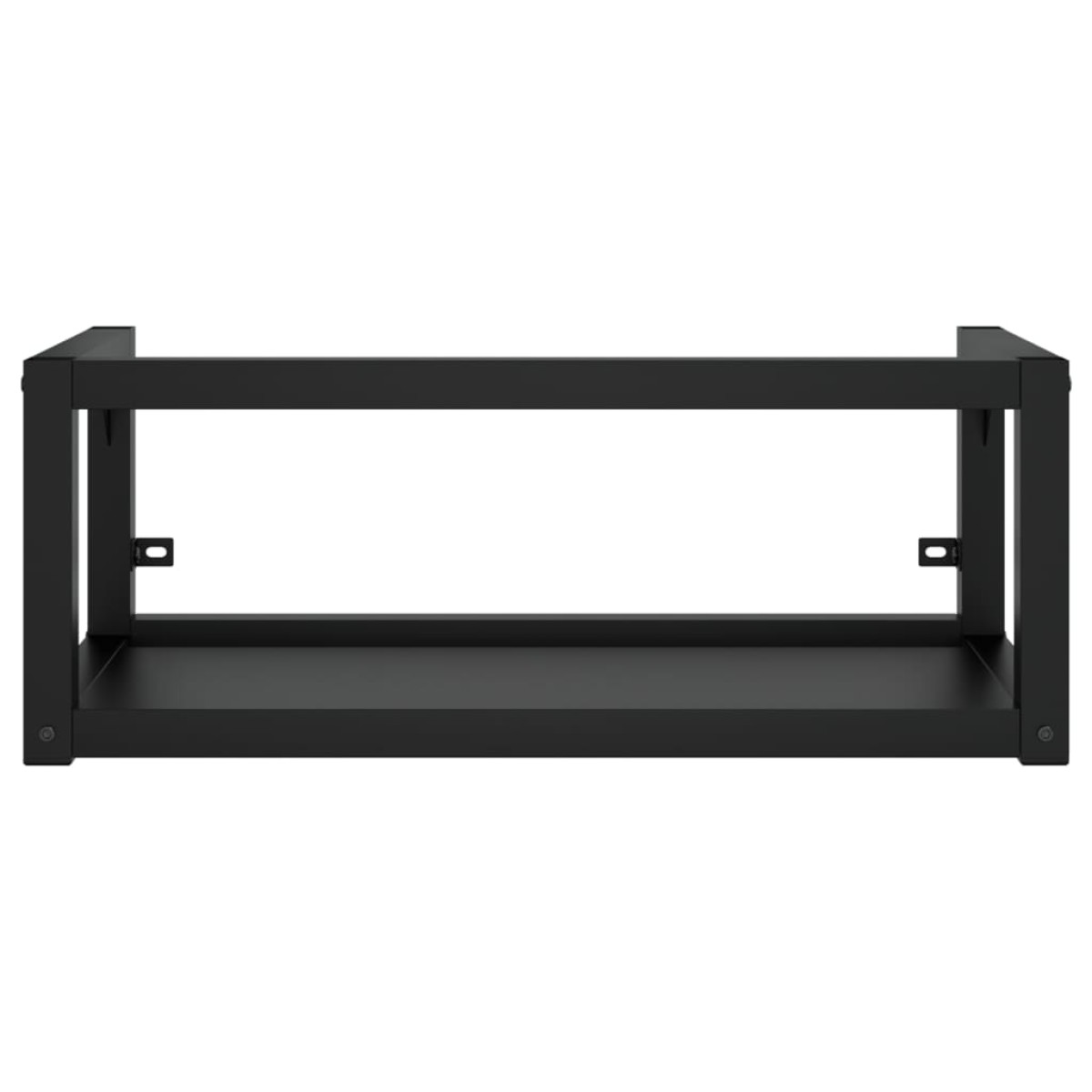 vidaXL Έπιπλο Μπάνιου Επιτοίχιο Μαύρο 79 x 38 x 31 εκ. Σιδερένιο
