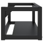 vidaXL Έπιπλο Μπάνιου Επιτοίχιο Μαύρο 79 x 38 x 31 εκ. Σιδερένιο