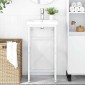 vidaXL Έπιπλο Μπάνιου Λευκό 40 x 38 x 83 εκ. Σιδερένιο