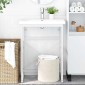 vidaXL Έπιπλο Μπάνιου Λευκό 59 x 38 x 83 εκ. Σιδερένιο