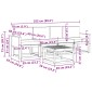 vidaXL Σειρά Καναπέ Εξωτερικού 5 τμχ. Φυσικό και Ανθρακί Πολυεστέρας