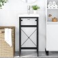 vidaXL Έπιπλο Μπάνιου Μαύρο 40 x 38 x 83 εκ. Σιδερένιο