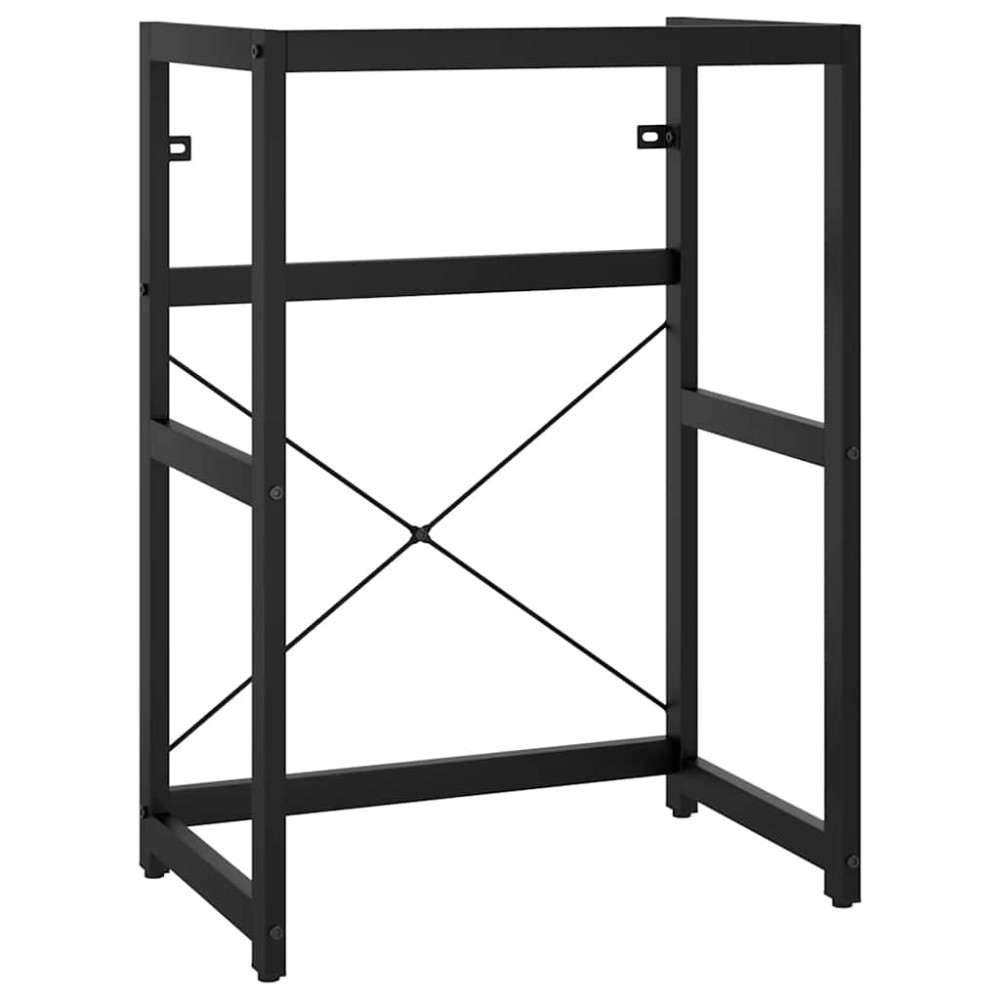 vidaXL Έπιπλο Μπάνιου Μαύρο 59 x 38 x 83 εκ. Σιδερένιο
