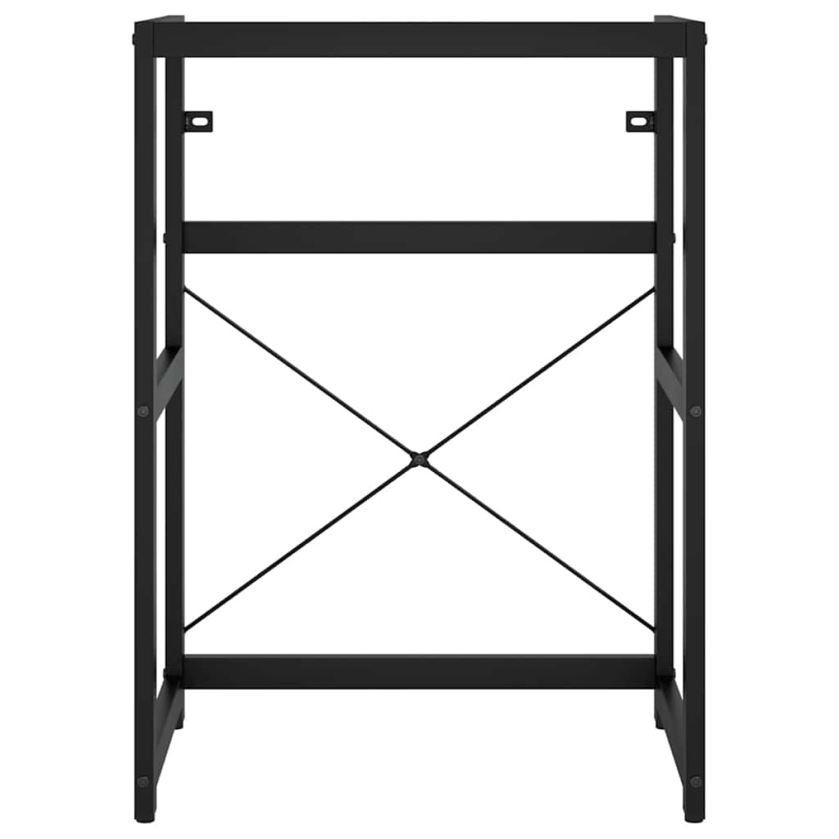 vidaXL Έπιπλο Μπάνιου Μαύρο 59 x 38 x 83 εκ. Σιδερένιο