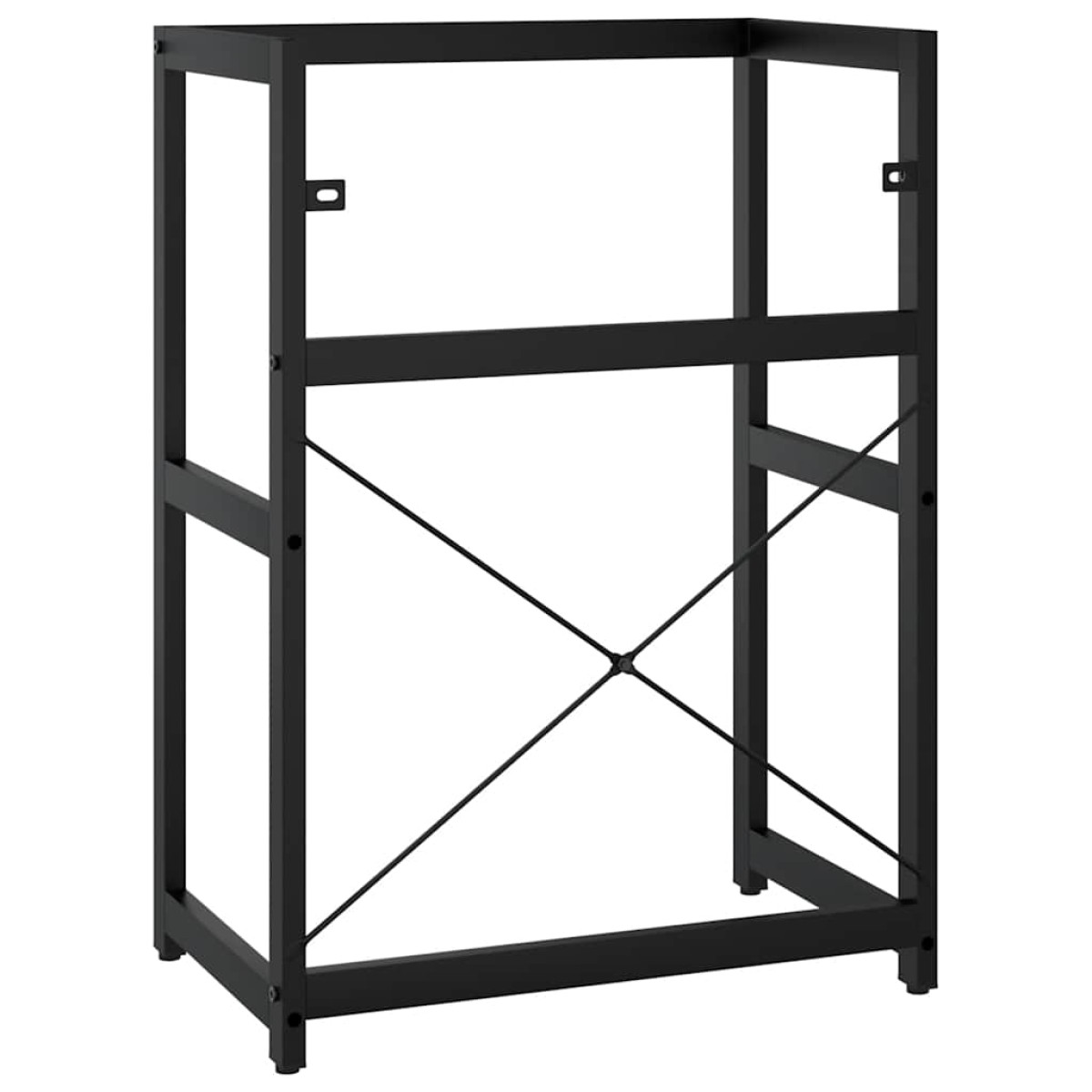 vidaXL Έπιπλο Μπάνιου Μαύρο 59 x 38 x 83 εκ. Σιδερένιο