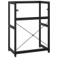 vidaXL Έπιπλο Μπάνιου Μαύρο 59 x 38 x 83 εκ. Σιδερένιο