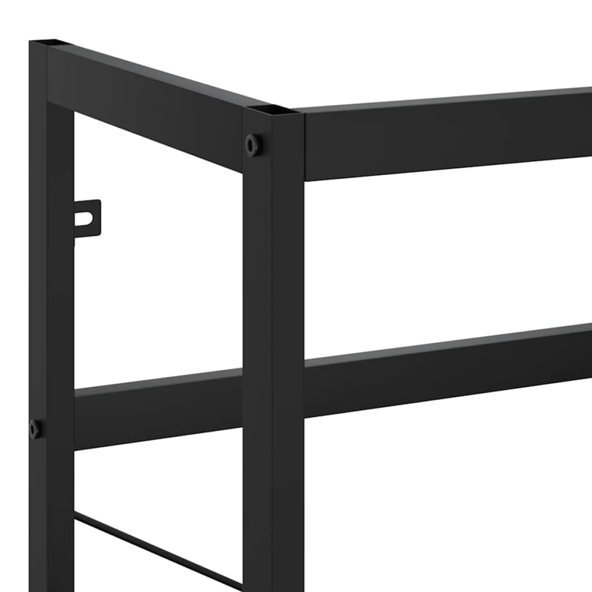 vidaXL Έπιπλο Μπάνιου Μαύρο 59 x 38 x 83 εκ. Σιδερένιο