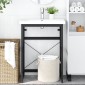 vidaXL Έπιπλο Μπάνιου Μαύρο 59 x 38 x 83 εκ. Σιδερένιο