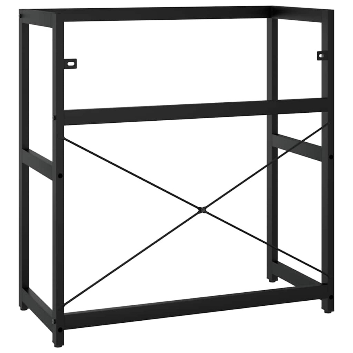 vidaXL Έπιπλο Μπάνιου Μαύρο 79 x 38 x 83 εκ. Σιδερένιο