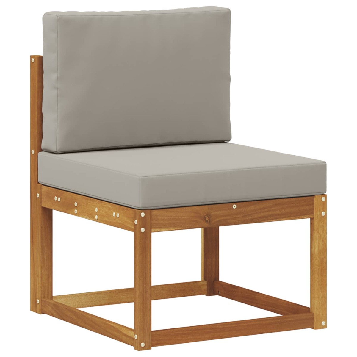vidaXL Σειρά Καναπέ Εξωτερικού 9 τμχ. Φυσικό και Ανοιχτό Γκρι