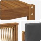 vidaXL Σειρά Καναπέ Εξωτερικού 5 τμχ. Φυσικό και Ανθρακί Πολυεστέρας