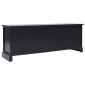 vidaXL Έπιπλο Τηλεόρασης Μαύρο 108x30x40 εκ. από Μασίφ Ξύλο Παυλώνιας