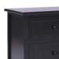 vidaXL Έπιπλο Τηλεόρασης Μαύρο 108x30x40 εκ. από Μασίφ Ξύλο Παυλώνιας