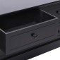 vidaXL Έπιπλο Τηλεόρασης Μαύρο 108x30x40 εκ. από Μασίφ Ξύλο Παυλώνιας